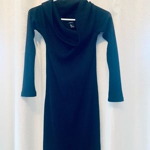 Lind sleeve turtle neck dress